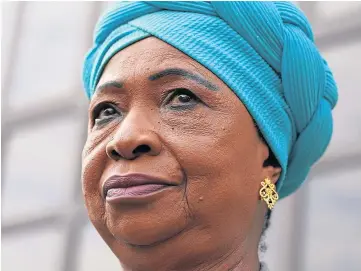  ?? ?? INQUIRY: Sheku Bayoh’s mother Aminata outside Capital House in Edinburgh.