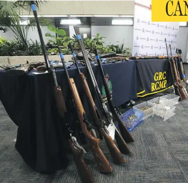  ?? CHRIS PROCAYLO / POSTMEDIA NEWS ?? The problem on a national level is a lack of actual data on crime gun origins, collected in the same manner and using the same definition­s, Christie Blatchford writes.