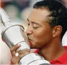  ??  ?? Glory: Woods at Hoylake in 2006