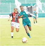  ?? ?? El Cúcuta Deportivo femenino perdió ante el Cali/foto Cortesía Deporcali