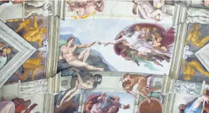  ??  ?? ●● No trip to Rome is complete without a visit to see the ceiling of the Sistine Chapel at the Vatican