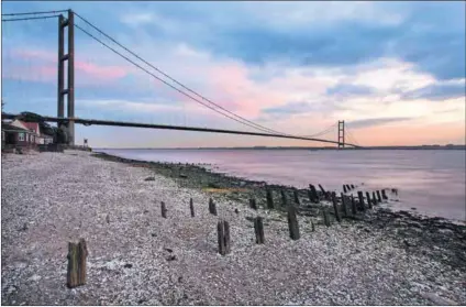  ??  ?? Hull design landmarks:
Humber Bridge (above) and
The Deep aquarium (right). Photos: Mark Sunderland & Christophe­r Furlong/Getty Images