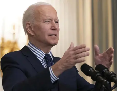  ?? AP FILE ?? CARING MEANS ALL RULES ARE OUT THE WINDOW: President Biden has pulled back on some of the immigratio­n reforms instituted by former President Donald Trump, but some say that has only led to more problems.