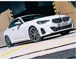 ?? FOTO: BMW AG/DPA-TMN ?? BMW stellt auf der IAA das neue 2er-Coupé mit Heckantrie­b vor.