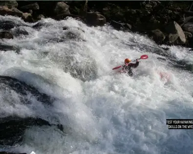  ??  ?? TEST YOUR KAYAKING SKILLS ON THE WYE