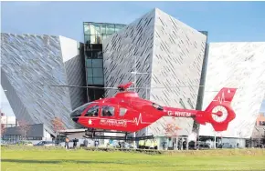  ??  ?? Northern Ireland’s first Helicopter Emergency Medical Service