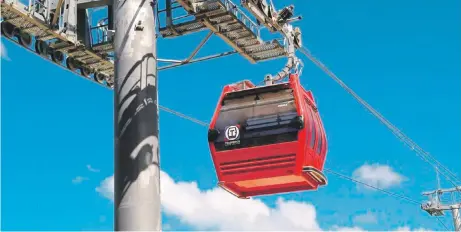  ?? ARCHIVO /LD ?? El teleférico de Santiago funcionará inicialmen­te con cuatro estaciones.