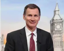  ?? ?? Jeremy Hunt wants to scrap National Insurance, and give a future chancellor the excuse to eliminate state pensions