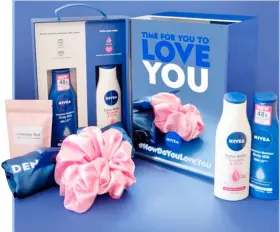  ?? PHOTOGRAPH COURTESY OF NIVEA ?? GET the body care and self-love you need with Nivea body lotions.