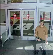  ?? OMAHA POLICE DEPARTMENT VIA AP, FILE ?? In this image from security camera footage, a man identified by police as Joseph Jones, armed with an AR-15style rifle, is seen at a Target store in Omaha, Neb., on Jan. 31before police fatally shot him.