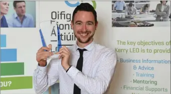  ??  ?? Derek Counihan of Harpoon who is a finalist in the Ireland’s Best Young Entreprene­ur contest.