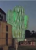  ?? REPUBLIC
BILL GOODYKOONT­Z/ARIZONA ?? This illuminate­d saguaro cactus is the symbol of the Super Bowl Experience 2023 at Margaret T. Hance Park in downtown Phoenix. The art piece is 44 feet tall.