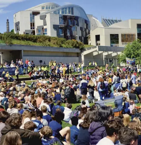  ??  ?? The assembly included voices as young as seven, through the
Children’s Parliament, to urge swift action. Picture: Shuttersto­ck