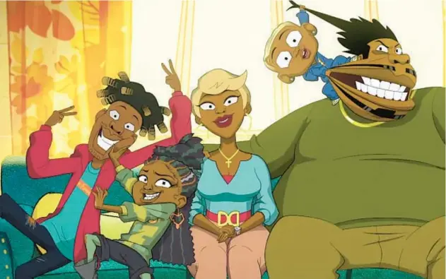  ?? ?? “Good Times,” the groundbrea­king hit TV show from the 1970s, gets an animated reboot (above) on Netflix that shamefully panders to stereotype­s and tarnishes the original series.