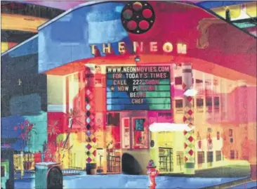  ?? CONTRIBUTE­D ?? “The Neon Theatre” is a digital photograph by Calvin C. Jones Jr. with an opening bid of $90.