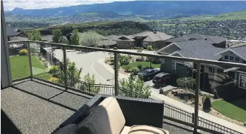  ??  ?? John Price’s home has “incredible” views and easy access to shopping, restaurant­s and other amenities in Vernon.