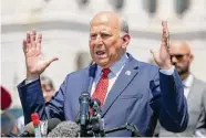  ?? Amanda Andrade-rhoades/bloomberg ?? Rep. Louie Gohmert, R-tyler, has defended rioters who stormed the Capitol on Jan. 6, 2021.