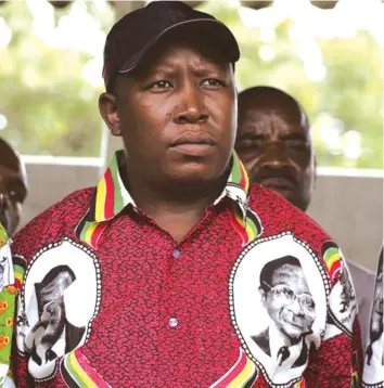  ??  ?? Julius Malema