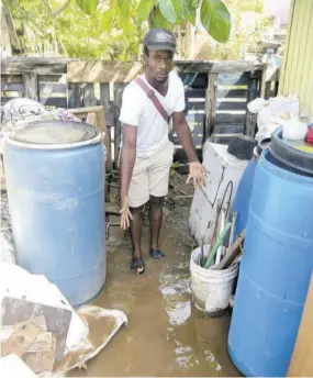  ??  ?? Flood waters suround the home of the couple.