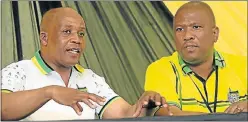  ?? Picture: SINO MAJANGAZA ?? TOP LEADERS: Provincial ANC chairperso­n Phumulo Masualle, left, and secretary Oscar Mabuyane