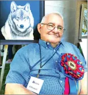  ?? Photo by Theresa Auriemmo ?? Pictured is Al Dornisch at the Art in the Wilds Show at Evergreen Park in Kane, PA.