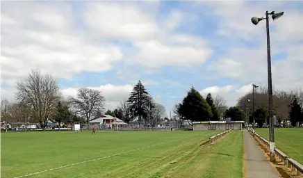  ?? LAWRENCE GULLERY ?? Matamata Domain, one of four sites being considered for a new multi-purpose sports complex.