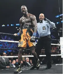 ?? AFP ?? Deontay Wilder is set to fight Tyson Fury in December with the winner pencilled in to take on Anthony Joshua next April