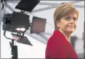  ??  ?? LEADING LIGHT: Nicola Sturgeon wants Scotland to have a BBC television channel.