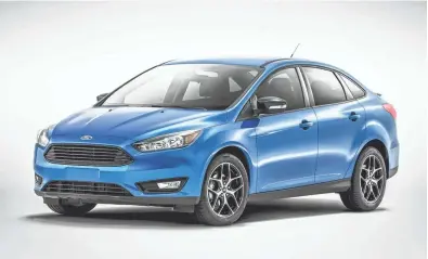  ??  ?? Buyers of the convention­al Ford Focus have an average age of 46 and household income of $77,000 a year.