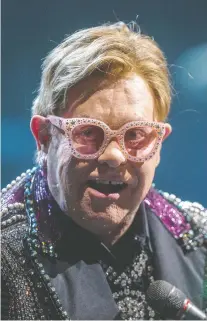  ?? LIAM RICHARDS ?? Elton John brought the house down at Sasktel Centre.