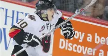 ?? FILES ?? Hitmen workhorse Jakob Stukel is working hard to create extra offence for the WHL team.
