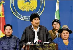  ?? GETTY IMAGES ?? President of Bolivia Evo Morales offered to hold a new election before ultimately deciding to step down, as Bolivians celebrated.