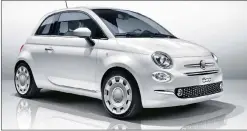  ??  ?? New Fiat 500 only has two cylinders.