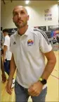  ??  ?? Vincent Chetail, conseiller technique et sportif à la FFBB auprès de la ligue Paca et coach du HTV.