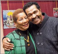  ??  ?? Pine Bluff Mayor Shirley Washington with Bobby Rush