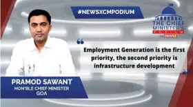  ?? ?? Goa CM Pramod Sawant joined ITV Network for an exclusive conversati­on