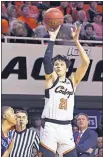  ?? [AP PHOTO/BRODY SCHMIDT] ?? Oklahoma State guard Lindy Waters hopes to bring a national basketball championsh­ip to Stillwater next season.