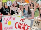  ?? PATRICK DOYLE THE CANADIAN PRESS ?? “When will we stop treating the right to abortion as an open conversati­on,” Teagan Johnston writes, “and recognize it for what it is: a non-negotiable?”