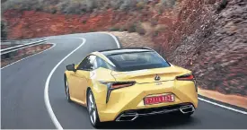  ??  ?? The LC500 will be a rare sight on our roads, but it will definitely turn heads.