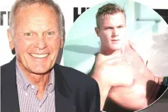  ??  ?? The old and young Tab Hunter, who was one of the most popular stars of the 1950s.