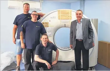  ??  ?? Barrow Hill Vets now has a CT scanner