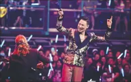  ?? PROVIDED TO CHINA DAILY ?? Hong Kong pop icon Jacky Cheung is being called “fugitive trapper”, because five suspects on the run have been arrested at his concerts by Chinese policemen within the past two months.