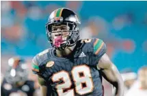  ?? JOHN MCCALL/STAFF FILE PHOTO ?? Miami corner Michael Jackson had 43 tackles and four intercepti­ons last season.