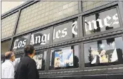  ?? RICHARD VOGEL — THE ASSOCIATED PRESS FILE ?? Los Angeles Times journalist­s voted to unionize Friday for the first time in the paper’s 136-year history.