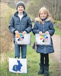  ?? Photograph: Abrightsid­e Photograph­y. ?? Left to right: William, 11, and Amy, 8, Penny from Peterhead at the Glencoe visitor centre easter egg hunt.