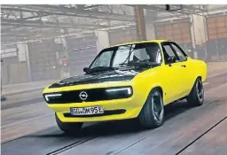  ?? FOTO: OPEL AUTOMOBILE GMBH/DPA-TMN ?? Opel hat 2021 den Manta GSE Elektromod auf die Räder gestellt – voll elektrisch.