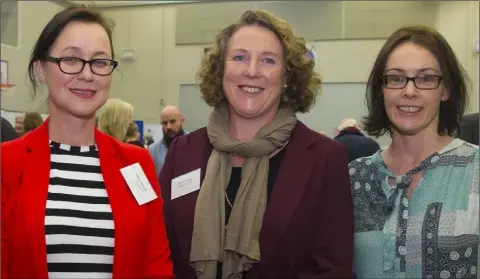  ??  ?? Deirdre Kearns, Sinéad Casey and Pauline Doyle from Wexford County Council.