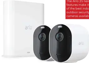  ??  ?? The Arlo 3’s next-gen features make it one of the best indoor/ outdoor security cameras available