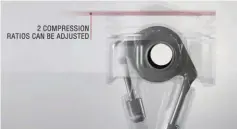  ??  ?? By varying the connecting rod length, the piston height in the bore is varied, which in turn will result in two different compressio­n ratios within the engine to help reduce emissions while providing more torque in the lower rpm band and more...