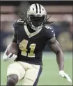  ?? AP file photo ?? Saints running back Alvin Kamara is finally set to play after serving a three-game suspension in connection with a February 2022 melee in Las Vegas.